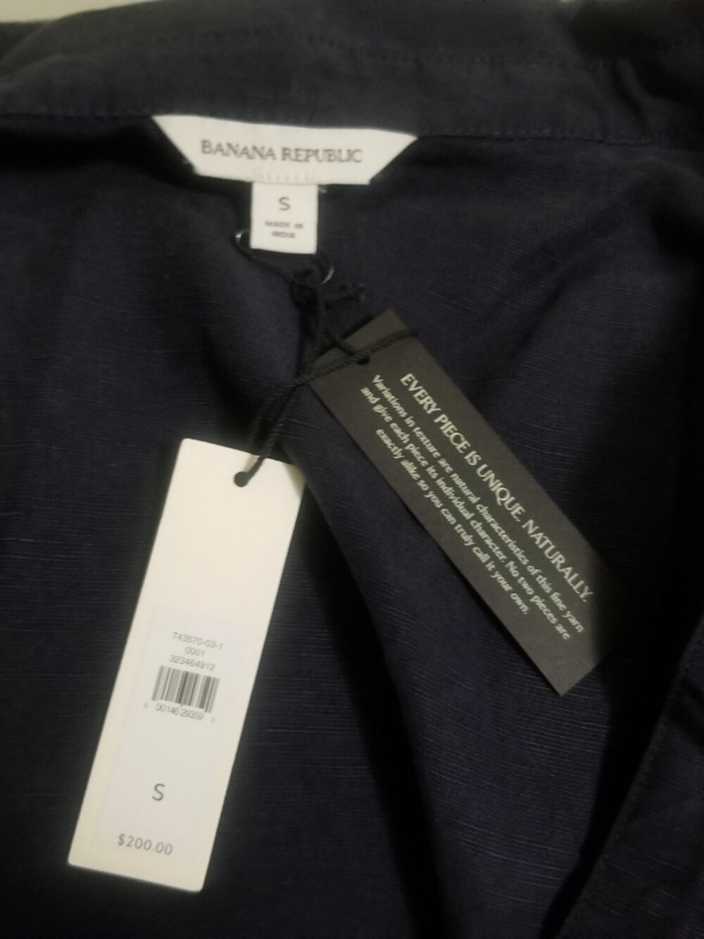 Banana Republic Size Small Navy Blue wrap dress NWT - Picture 4 of 4